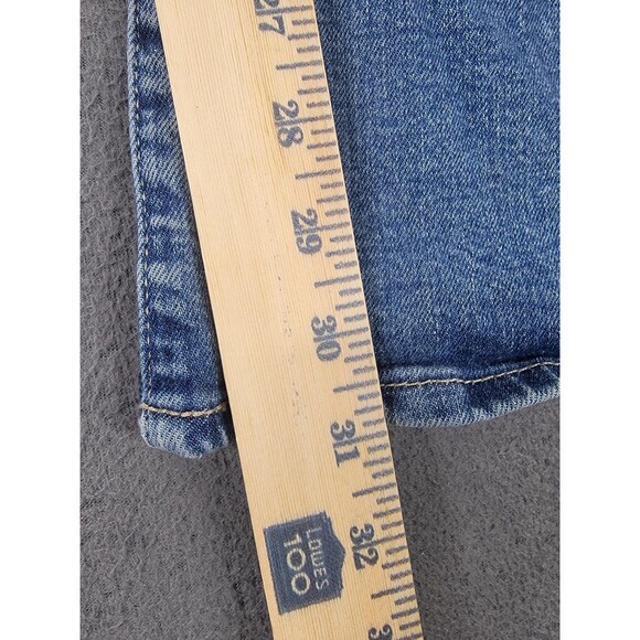 GAP Jeans Womens 6/28R Blue 70s Flare High Rise Stretch Denim Boho Hippie - Picture 3 of 13